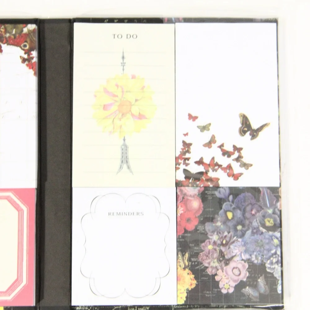 Galison Sticky Note Set NEW Stationery Gift Butterflies Colorful Flowers